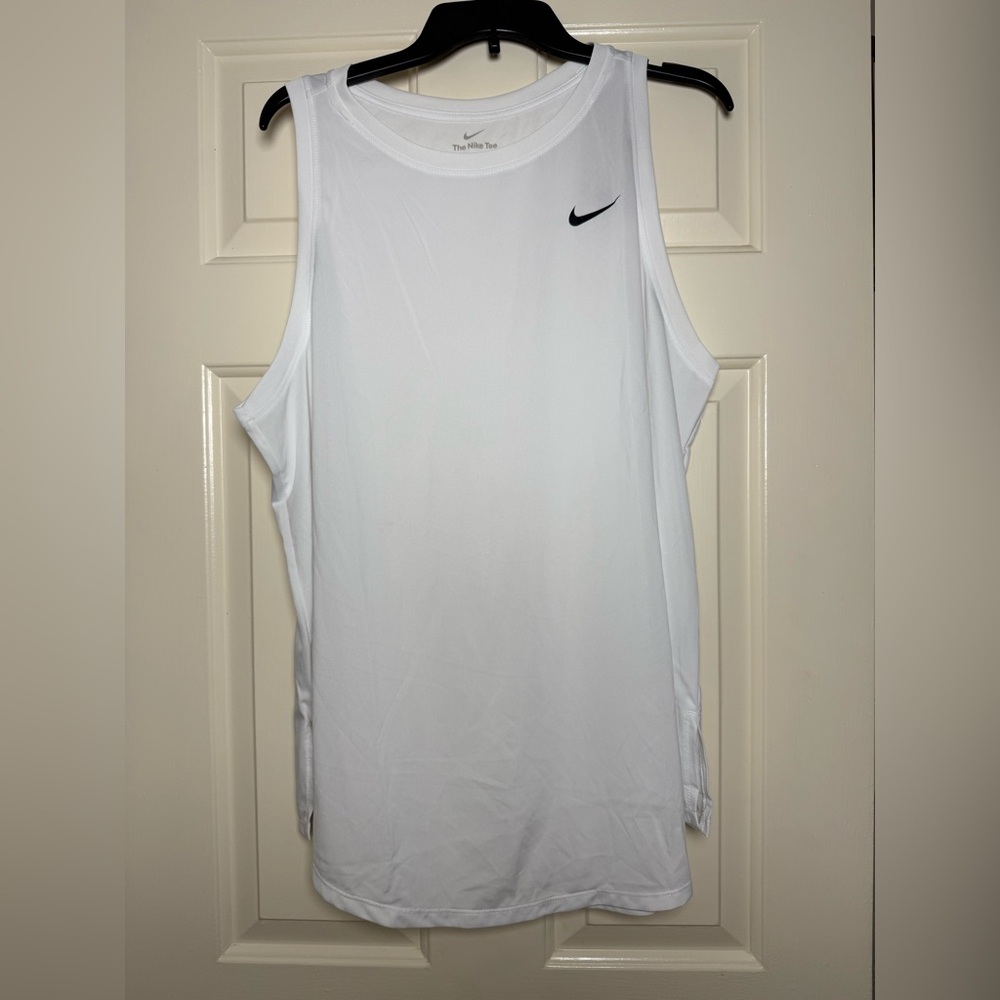 Nike White Athletic‎ DriFit Tank Top